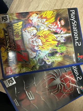 2 Juegos PS2: Dragon Ball Z Budokai y Spider-Man