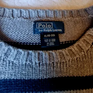 Polo Ralph Lauren Maglione Beige/Blu Tg. S