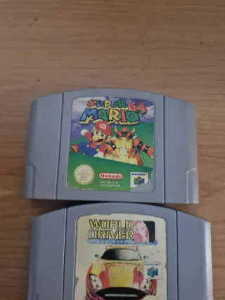 Juegos Nintendo 64: Super Mario 64 y World Driver