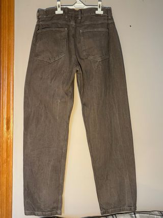 Pantalón Zara Marrón grisáceo Talla L Nuevo