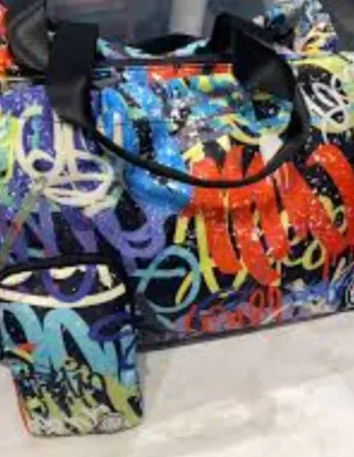 Bolso fin de semana graffiti multicolor