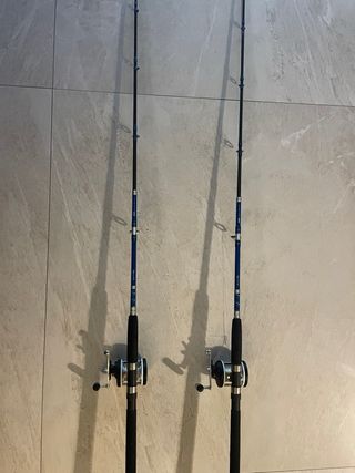 2 cañas pesca curricán/arrastre