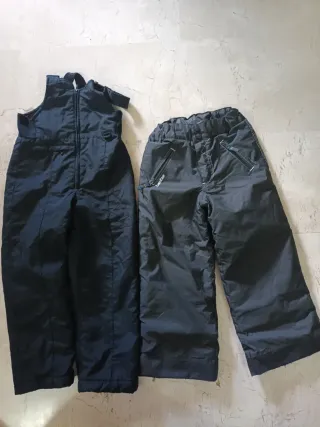 Peto y pantalón de esquí infantil