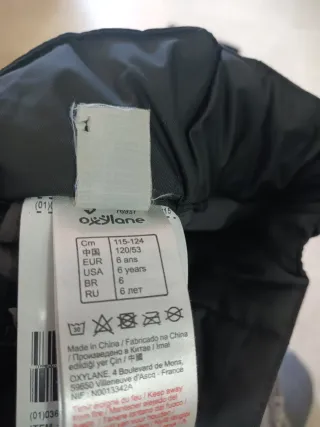 Peto y pantalón de esquí infantil