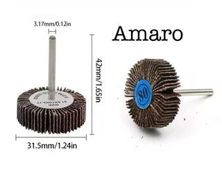 10 Discos de Lixa Abrasiva 80 para Dremel (32mm) |