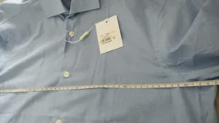 Camisa azul manga larga