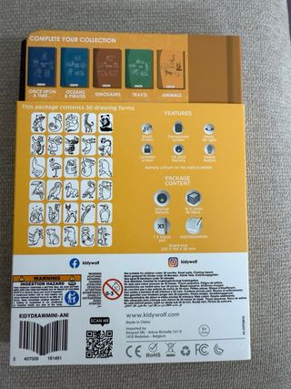 Tableta Dibujo LCD Kidywolf KidyDraw Mini Naranja