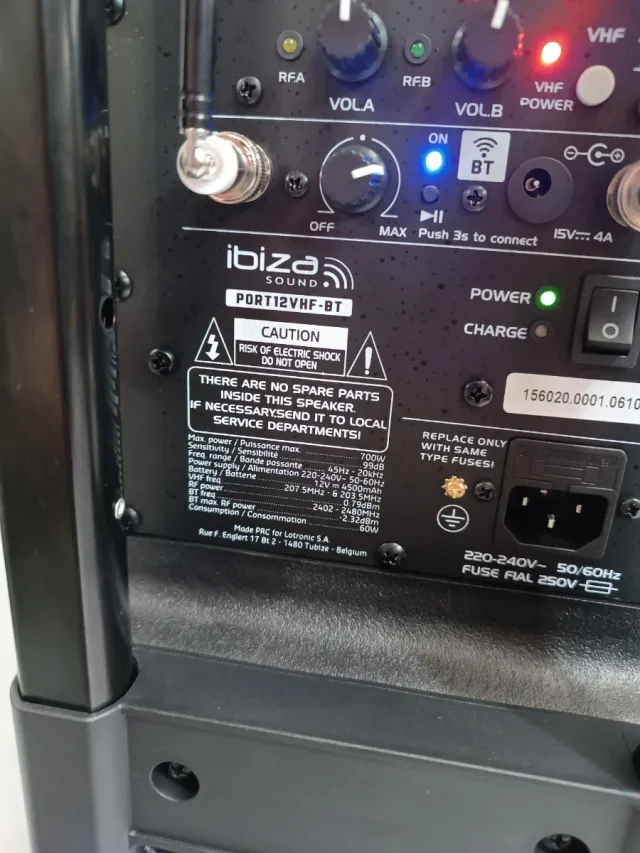 Altavoz Ibiza Port12vhf-bt W31Y7898