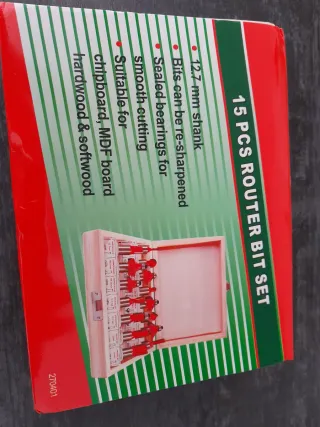 Juego de 15 fresas para madera