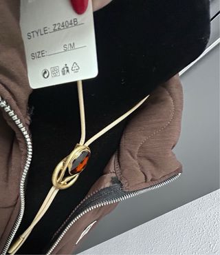 Chaleco acolchado marrón S/M