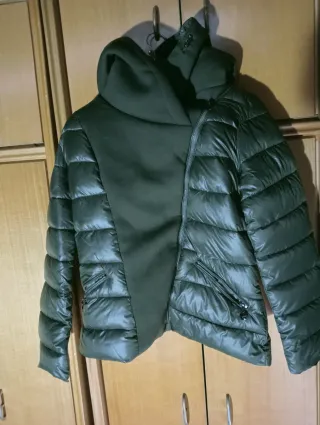 Chaqueta Plumas Mujer Talla XXL Verde