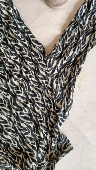 Vestido largo estampado casual