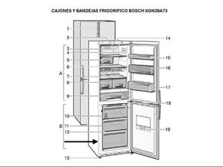 Cajon Congelador Bosch KGN39A73/08