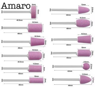 12 Acessórios/Pedras de Moagem/Polimento para Drem