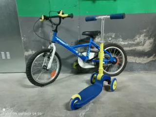 Bicicleta Btwin y Patinete Juguettos Infantil