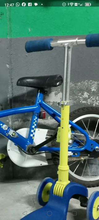 Bicicleta Btwin y Patinete Juguettos Infantil