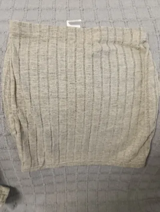 Conjunto Falda y Top Beige Talla xs