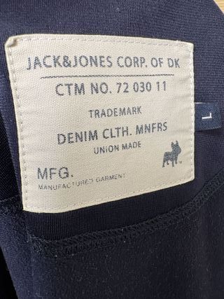 Sudadera Jack & Jones Deportiva Azul Naranja