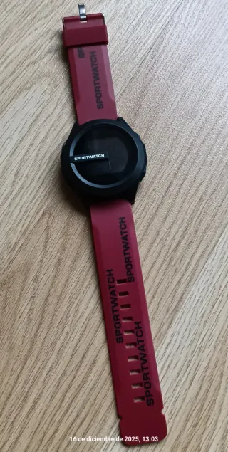 Reloj digital SPORTWATCH negro y rojo