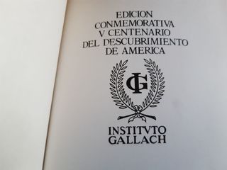 LIBRO "HISTORIA DEL ALMIRANTE"