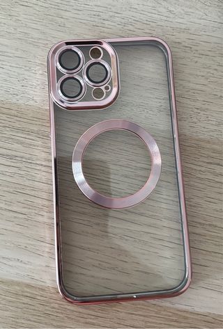 Custodia iPhone 13 Pro Max Rosa Trasparente