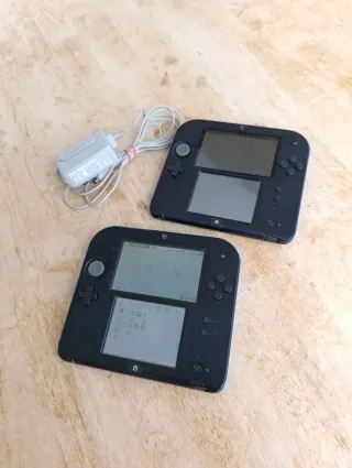2x Nintendo 2ds cargador Para piezas o restaurar