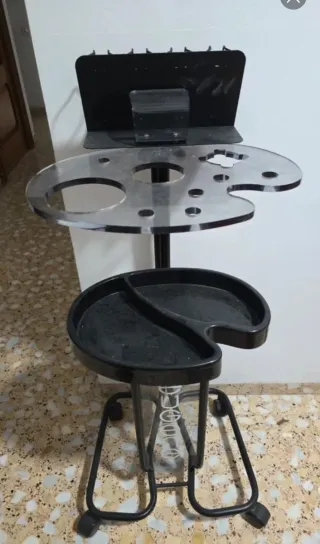 Carrito auxiliar peluquería con ruedas