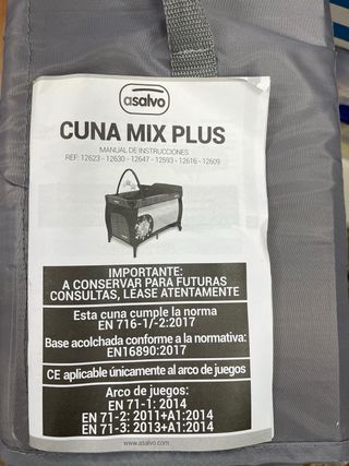 Cuna de viaje Asalvo Mix Plus