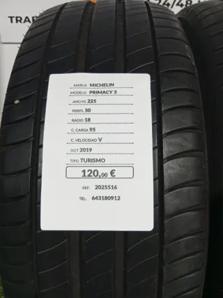 225 50 18 95V MICHELIN PRIMACY 3