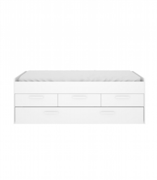 Cama Nido Doble Con 3 Cajones. Blanco