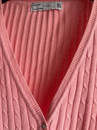 Chaqueta Rosa Zara Talla L