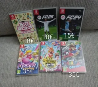 Juegos Nintendo Switch:con sus carátulas no envio