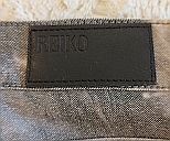 Vaqueros estampados grises y blancos Talla S