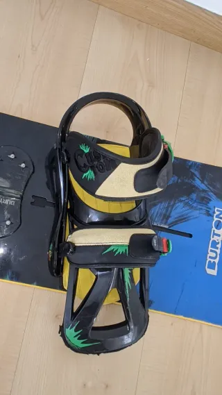 Tabla, fijaciones y botas Burton