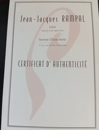 Violín L. Moitessier 1820 Rampal