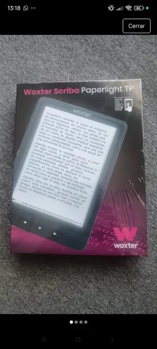 Ebook Woxter Scriba Paperlight TP Táctil