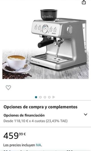 Cafetera Espresso SOGO con Molinillo