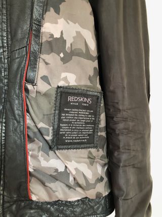 Casaco Pele Redskins Preto