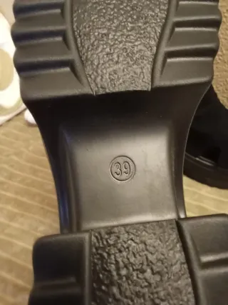 Botines de plataforma negros mujer