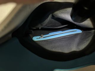 Bolso Piel David Delfín Azul/Naranja casi nuevo