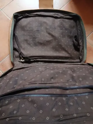 Valigia Samsonite marrone/verde