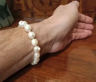 Pulsera Perlas Río Cultivadas Elástica