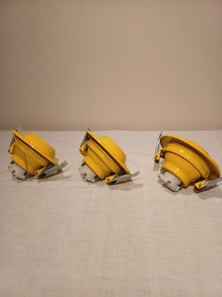 Lotto 3 applique gialle muro/soffitto
