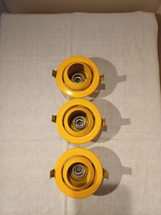 Lotto 3 applique gialle muro/soffitto