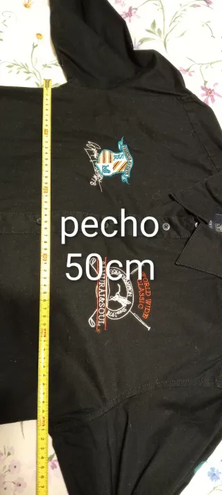 Camisa Negra Talla L Hombre