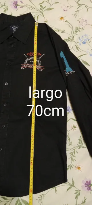 Camisa Negra Talla L Hombre