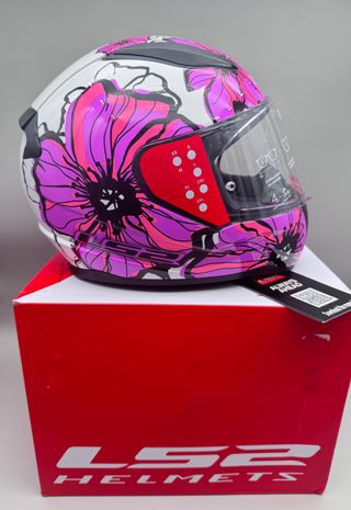 Casco Moto Integral LS2 Rapid II Poppies, talla M