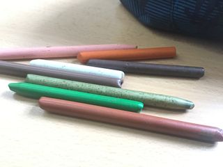 Ceras de colores variados