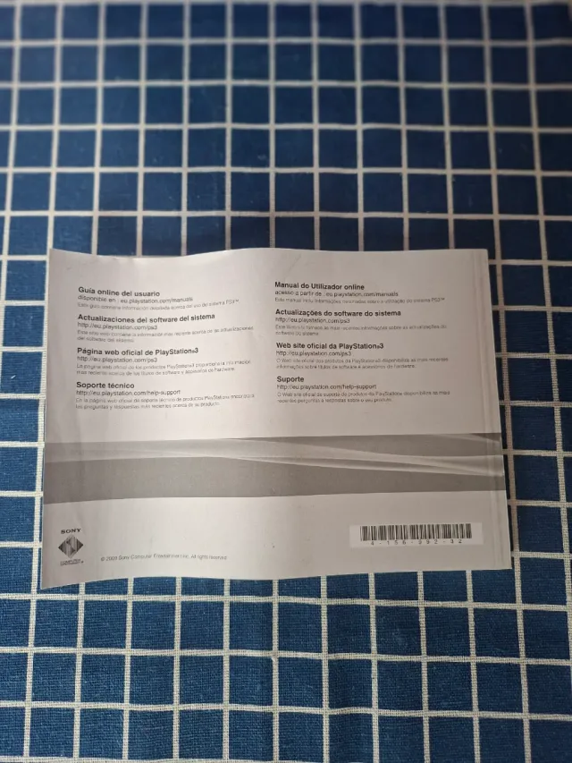 MANUAL DE INSTRUÇÕES ORIGINAL PS3