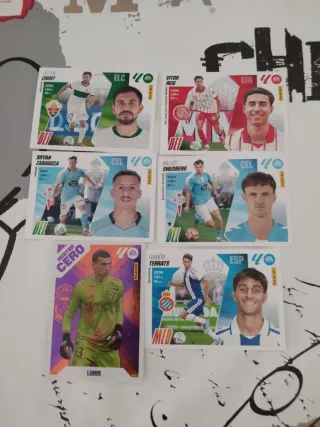 Lote 6 cromos fútbol Panini EA Sports